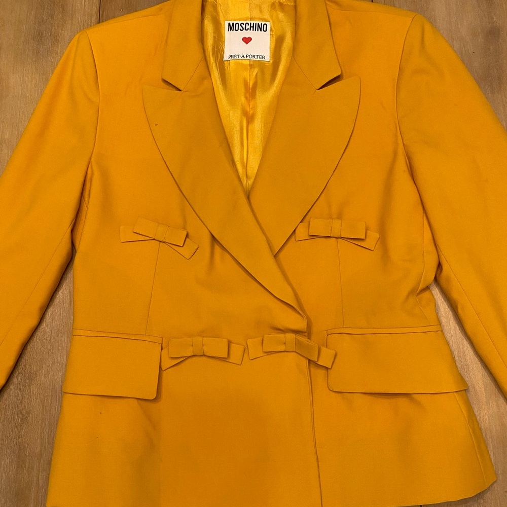 Moschino Mustard Yellow Blazer